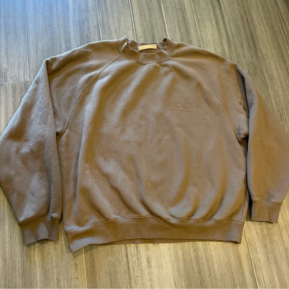 Fear of God- brown crewneck sweater